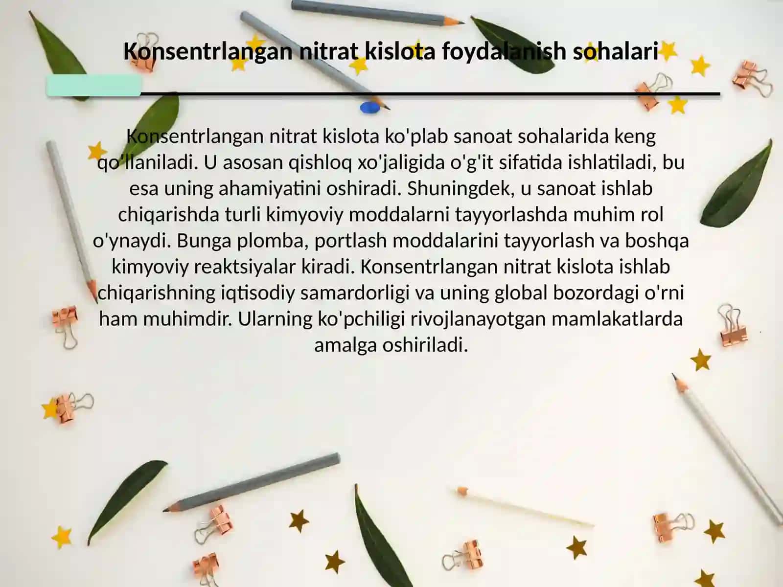 Bogʻlangan azot ishlab chiqarish nazariyasi va innovatsion texnologiyalarifani 4