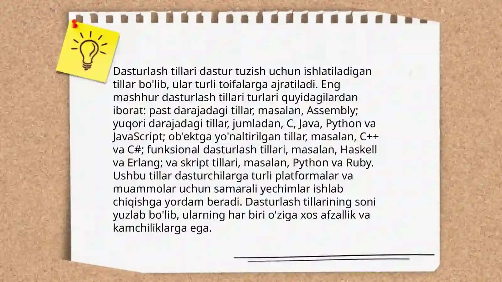 Dasturlash tillari 4