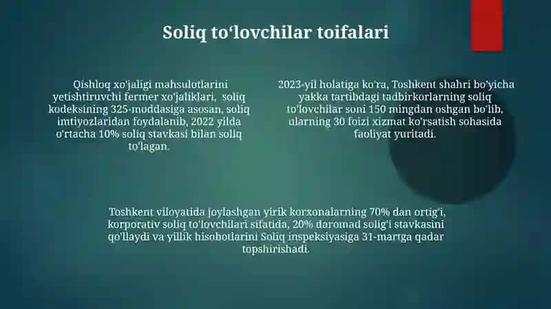Daromad solig'i 4