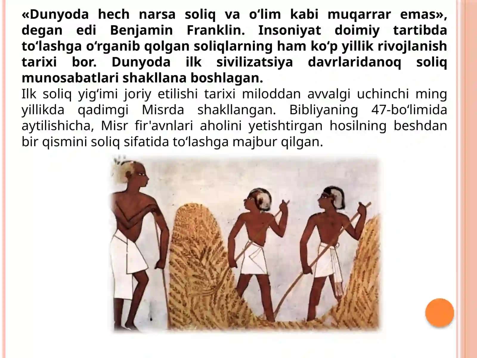 Soliq majburiyati tarixi haqida 4