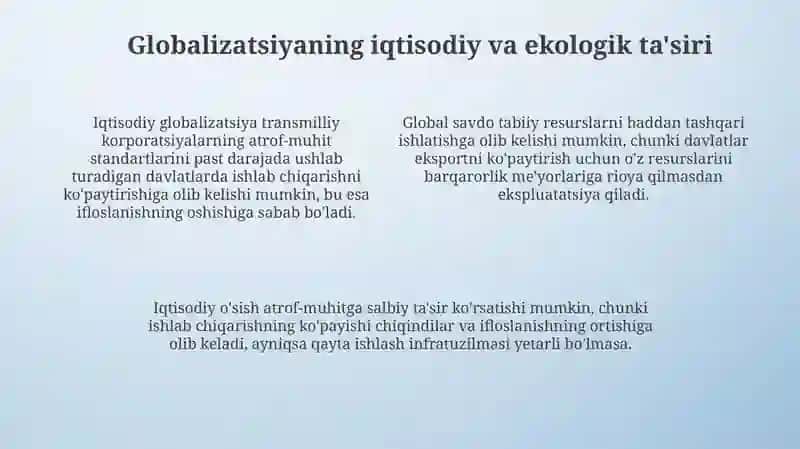 Glaballashuv va barqaror taraqqiyot falsafasi 4