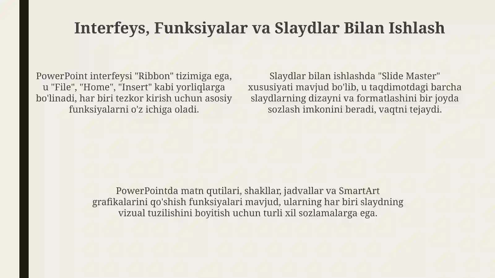 Powerpoint: Tarix, Interfeys va Asosiy Funksiyalar 4