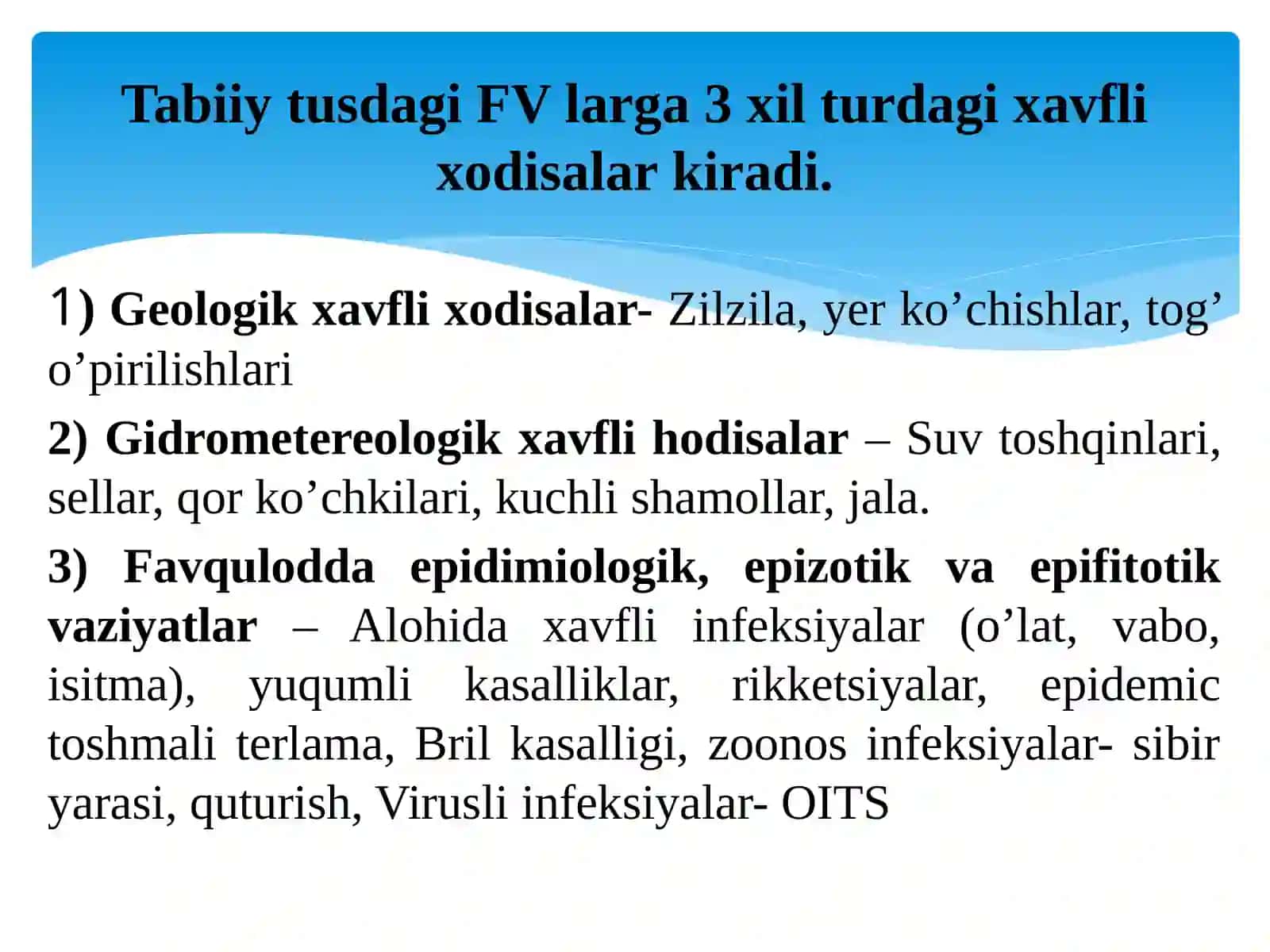 Favqulotda vaziyat xavfi tug‘ilganda va sodir bo‘lganda aholini evakuatsiya qilish 4
