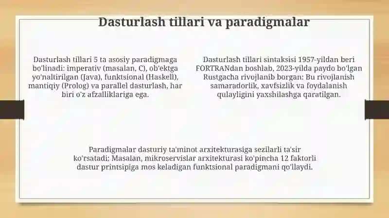 Algoritmlashtirish va dasturlash asoslari 4