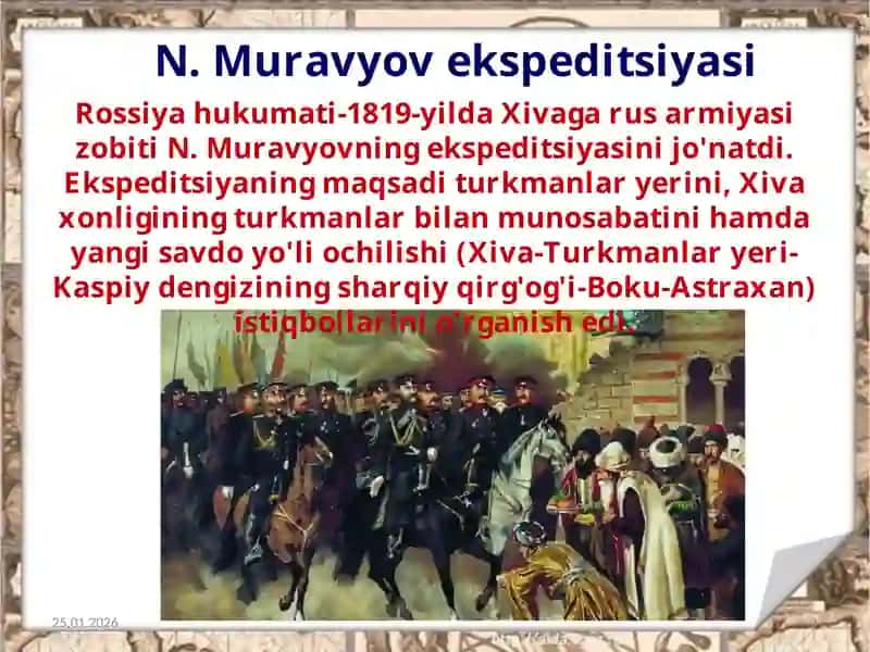 Xiva xonligining tashqi siyosati Muhammad Rahimxon I davrida Xiva xonligi 4