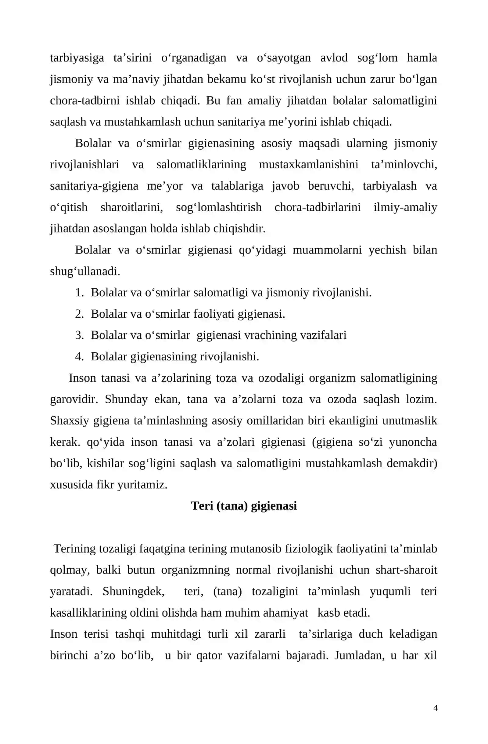Tibbiy madaniy asoslari va reproduktiv salomatlik 4