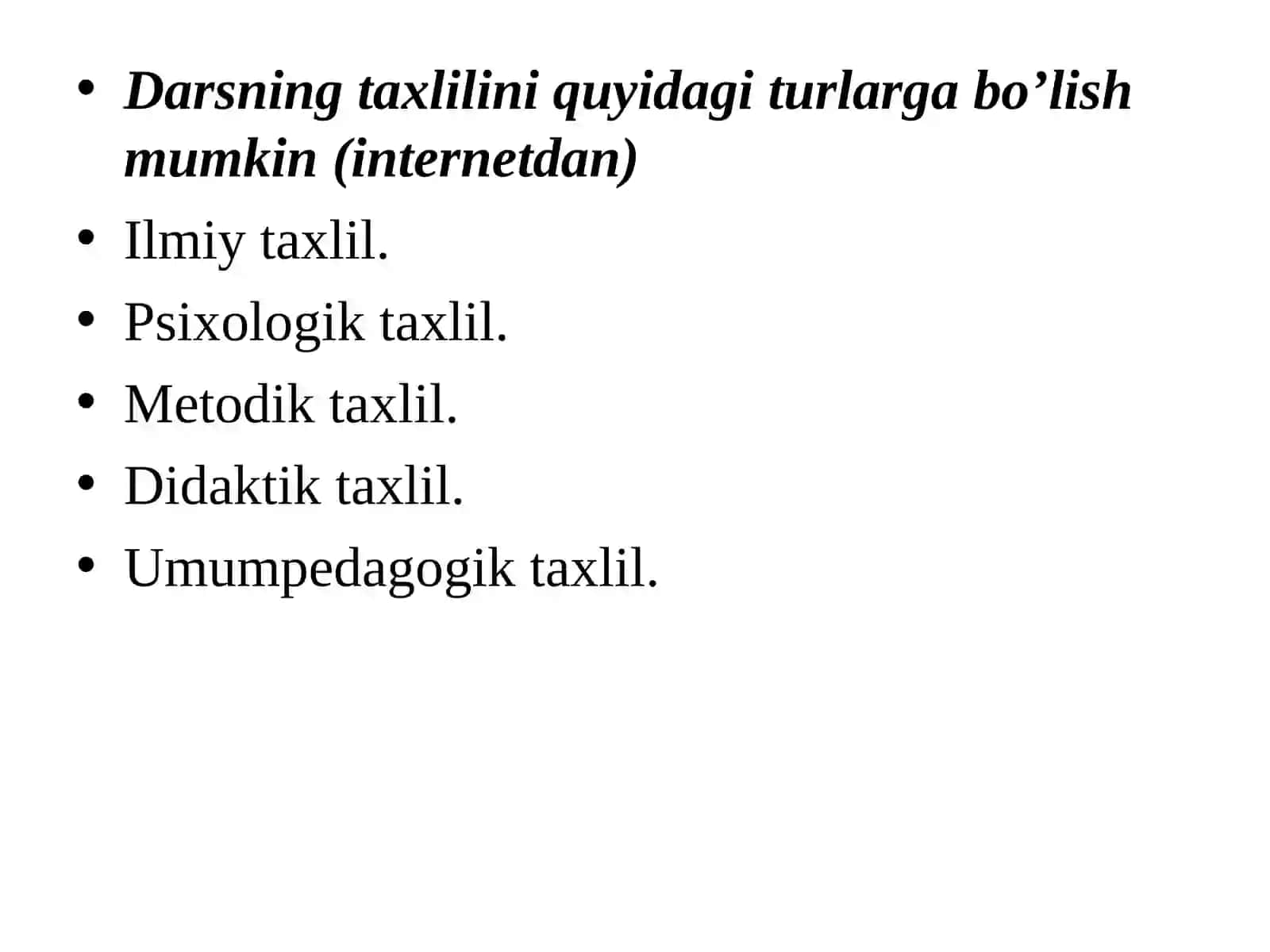 DARSLARNI TAHLILI 4