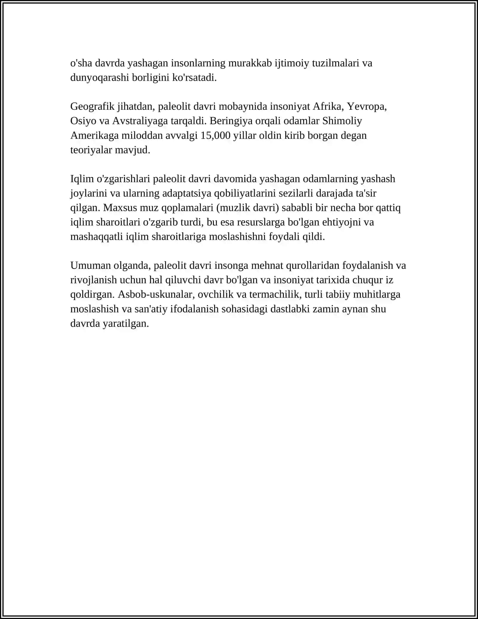 ODAMLARNING PALEOLIT DAVRI MANZILGOHLARI 4