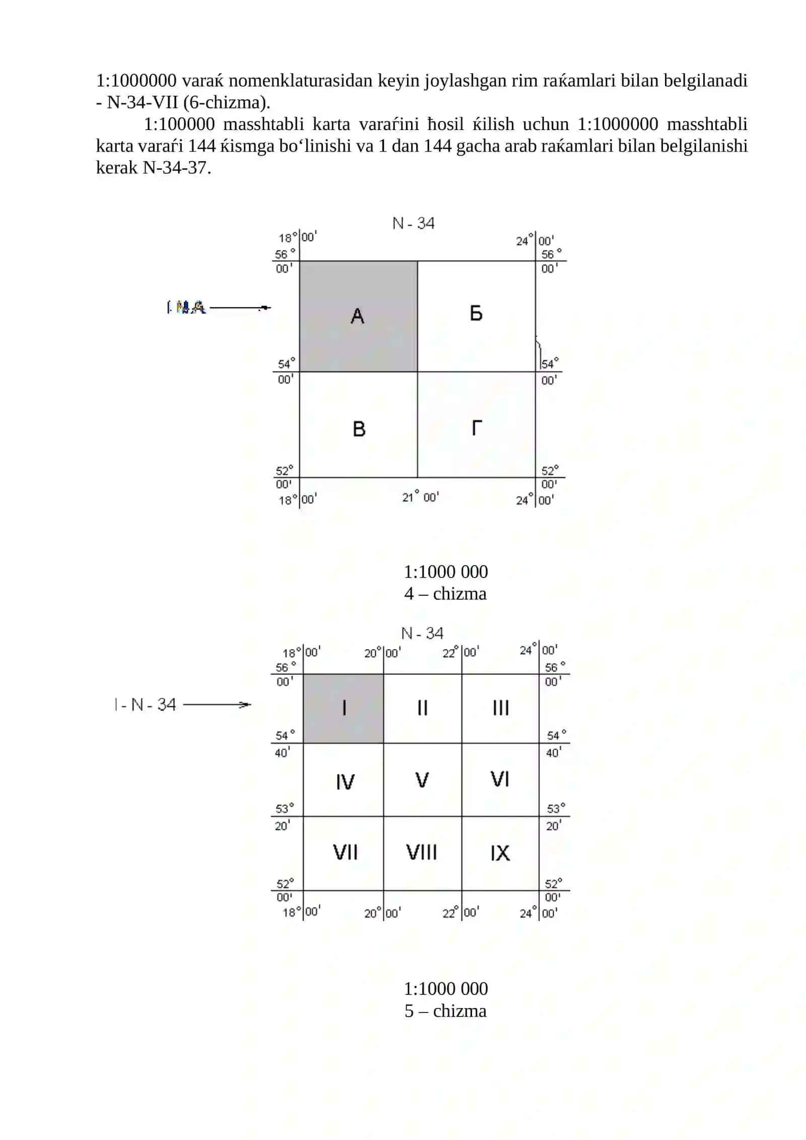 Topografik karta bilan tanishish 4