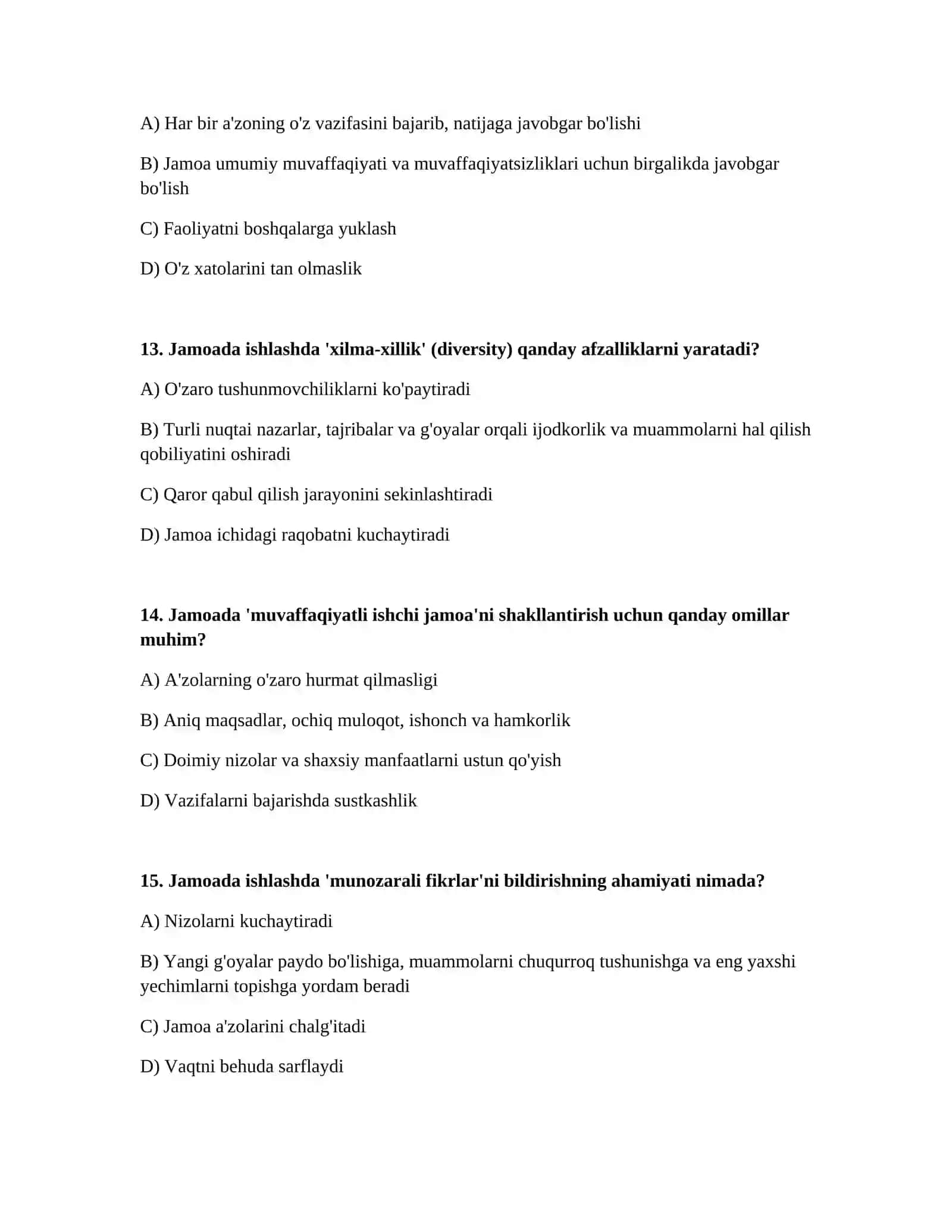 Jamoada ishlash 4