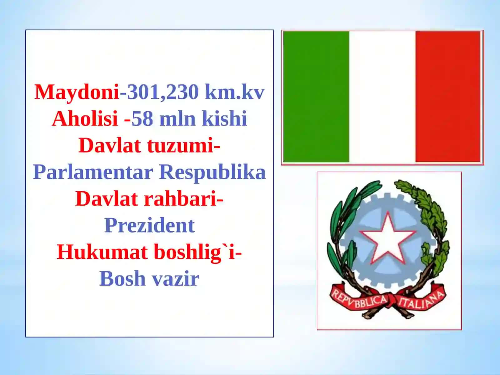 1991–2017-yillarda Italiya, Osiyo, Afrika va Lotin Amerikasi mamlakatlari siyosiy, ijtimoiy-iqtisodiy rivojlanishining asosiy yo`nalishlari 4