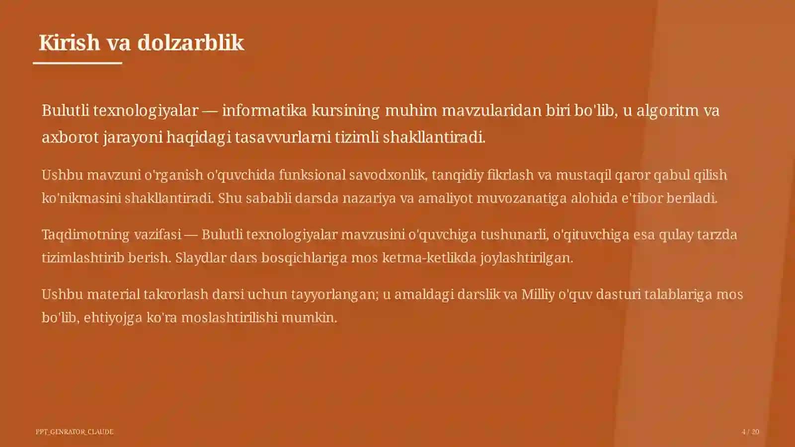 Bulutli texnologiyalar (11-sinf) 4