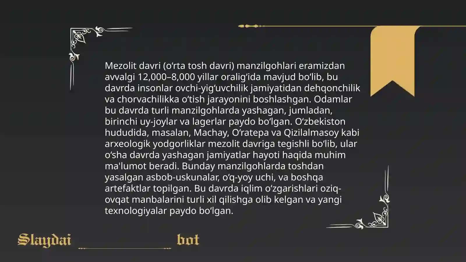 Mezolit davri manzilgohlari 4