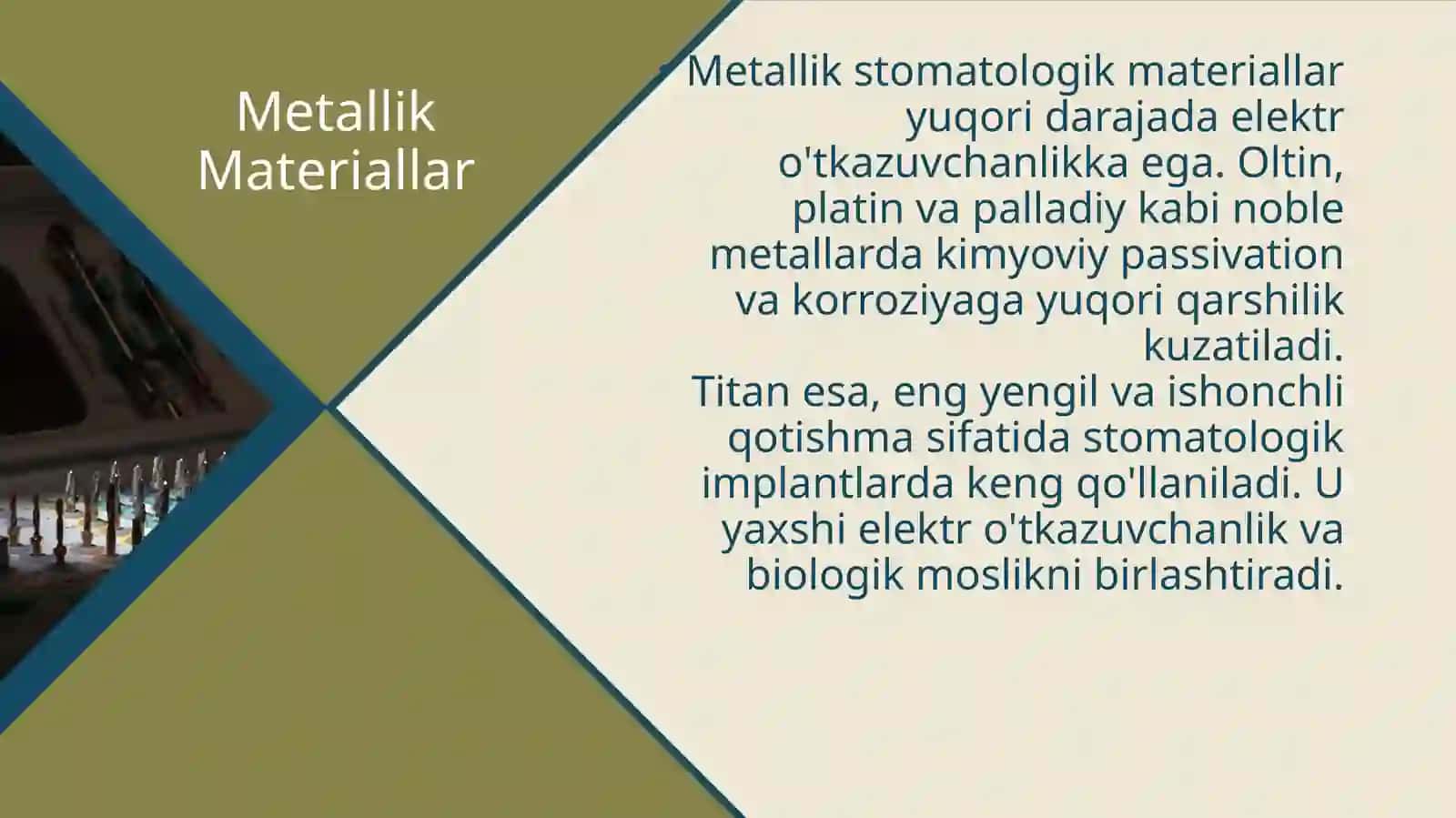 Stomatologik materiallarning elektr xossalari 4