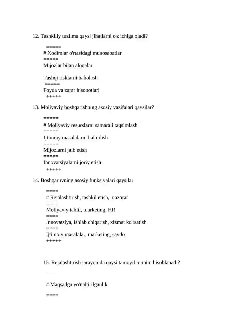 Moliyaviy menejment 4