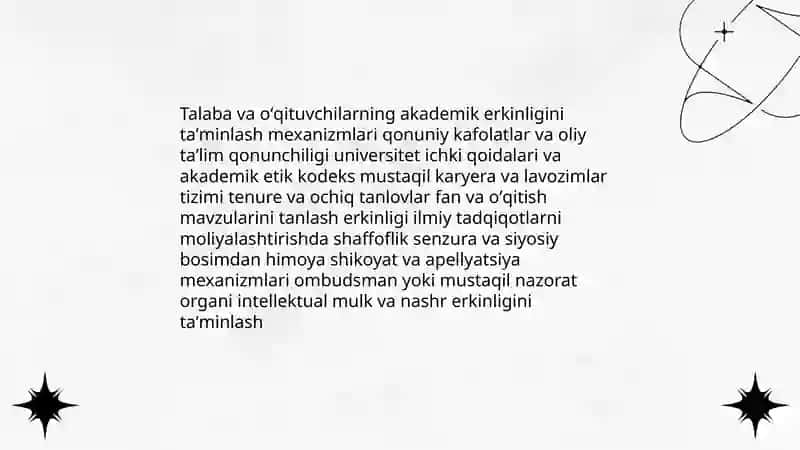 Mustaqil taʼlim doirasida inson huquqlari va erkinliklari kafolatining yaratilishi 4