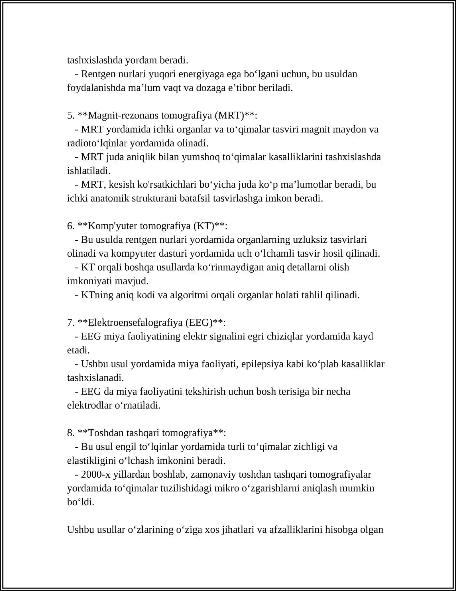 BEMORLARNI FUNGSIONAL HOLATINI BAXOLASH 4