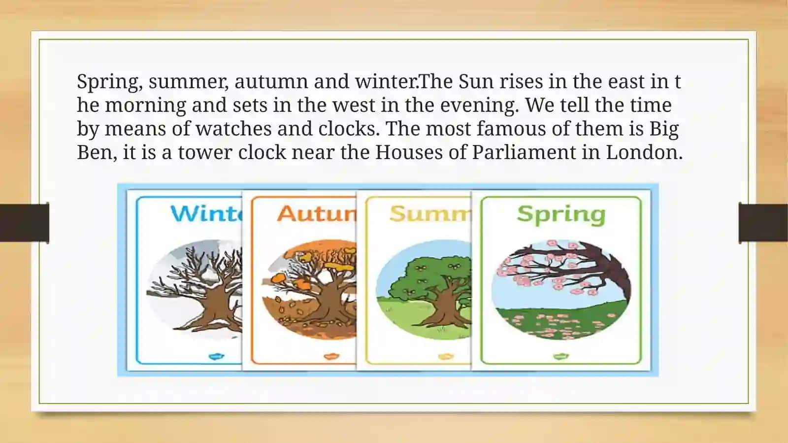 SEASONS DAYS AND MONTHS 4