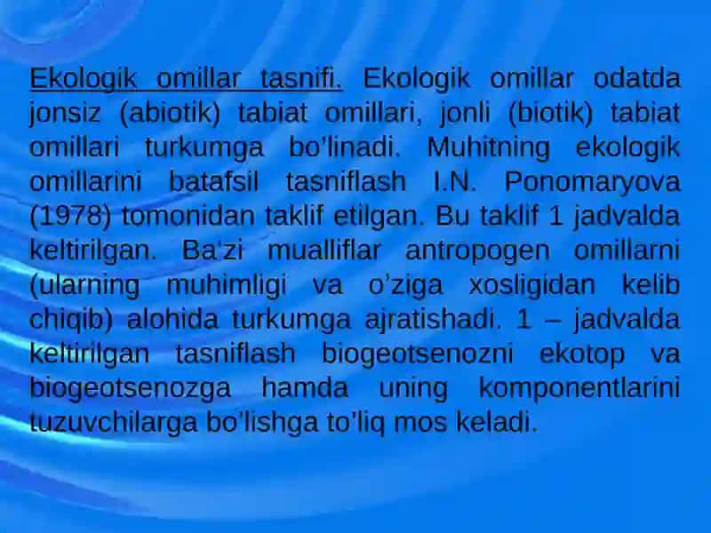 Ekologik Omillar 4