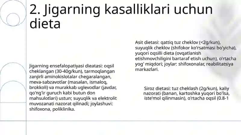 Ichki kasalliklarda parxez stollari turlari 4