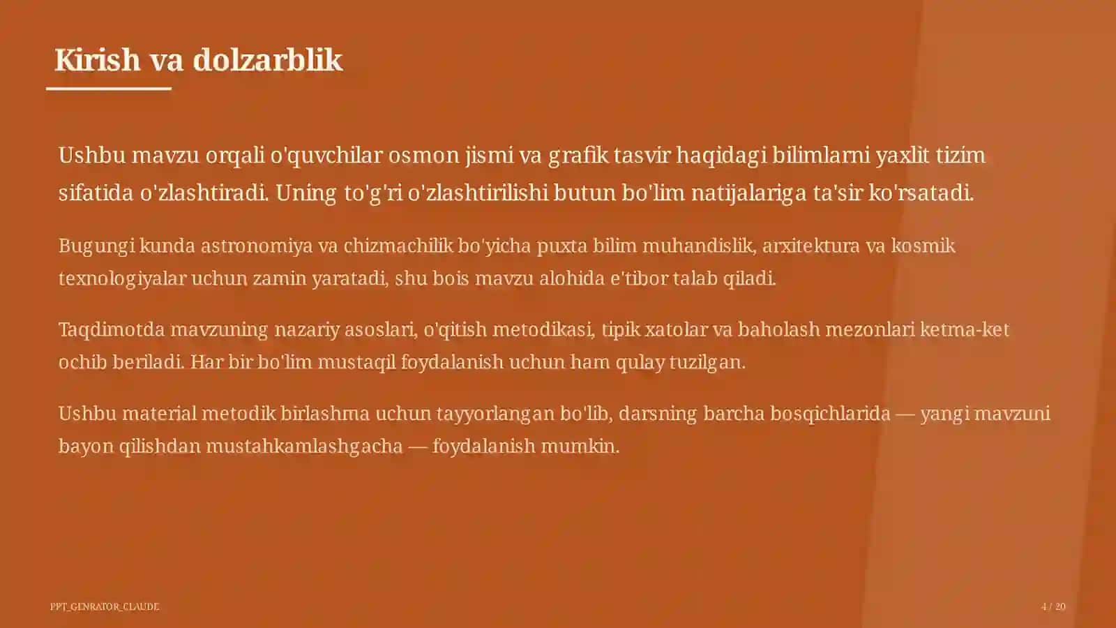 Quyosh sistemasi: sayyoralar va ularning yo'ldoshlari (9-sinf) 4