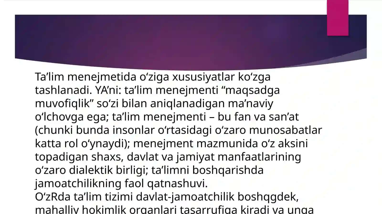 Taʼlim muassasalari rahbarining shaxsiy sifatlari 4