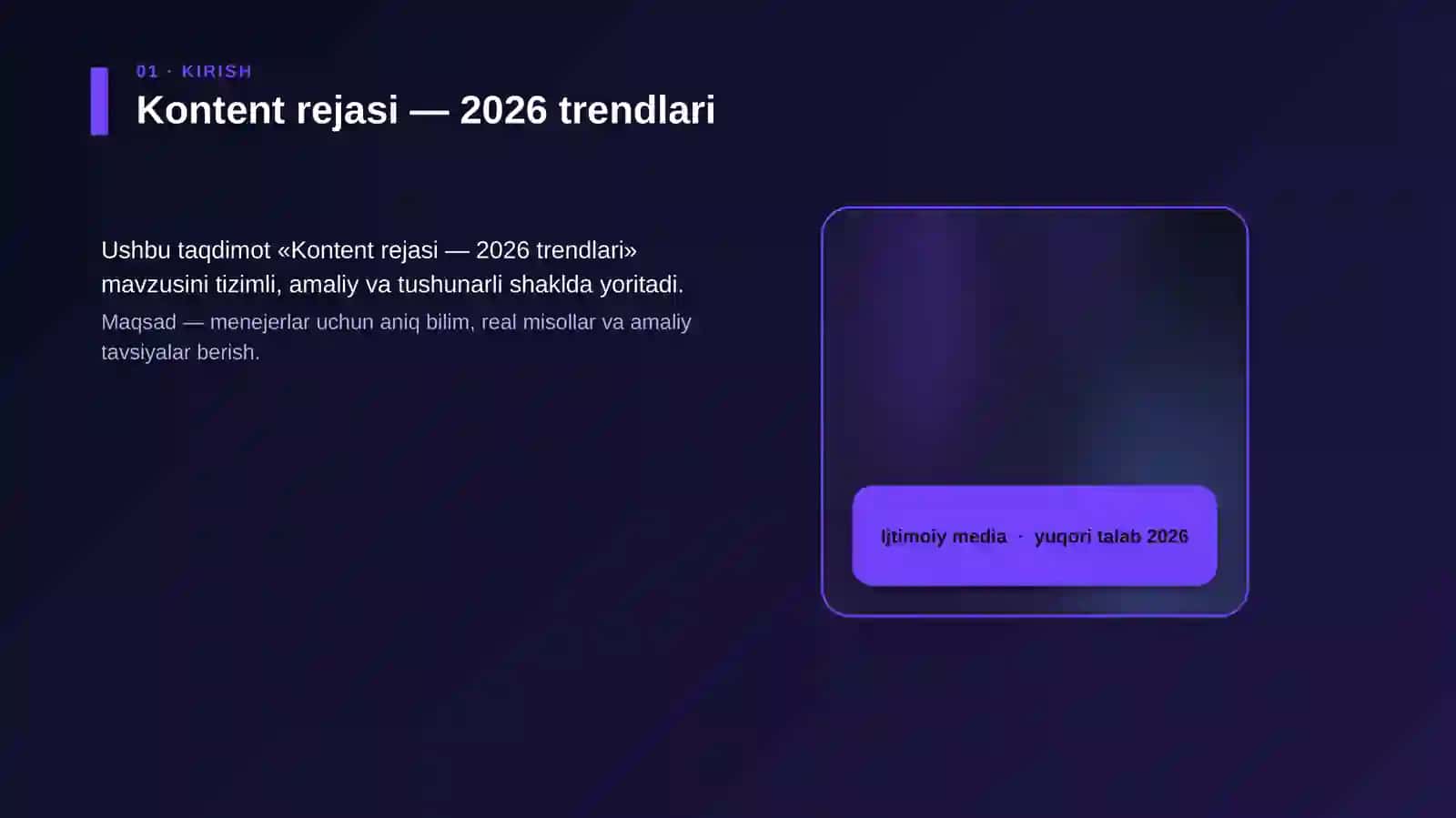 Kontent rejasi — 2026 trendlari 4