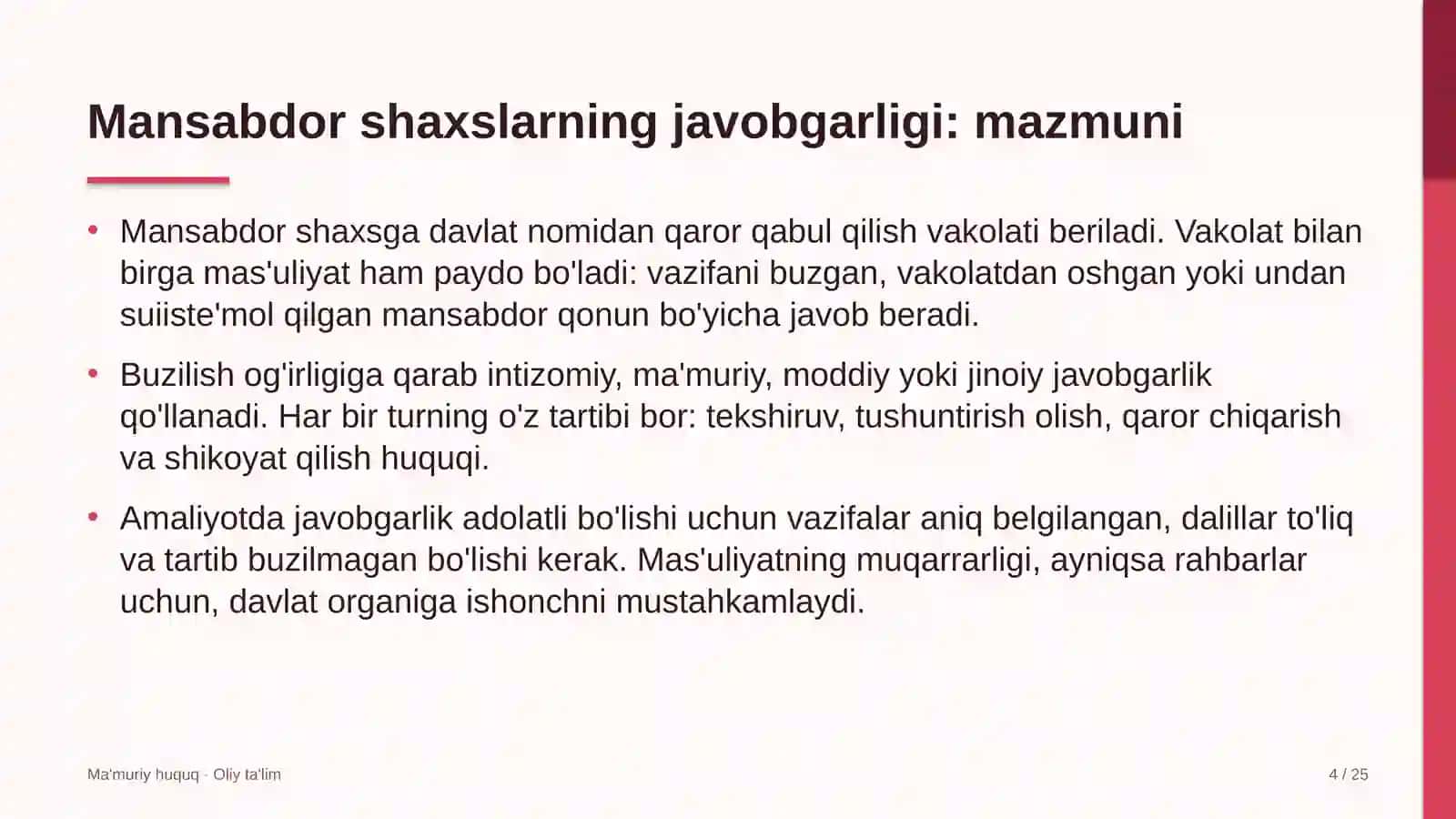 Kollejlarda mansabdor shaxslarning javobgarligi 4