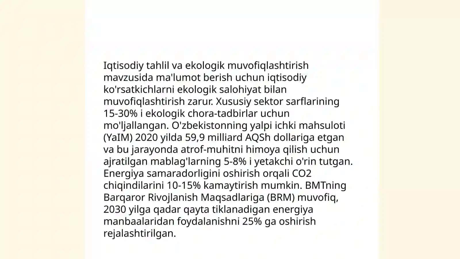 Atrof-muxit sifatini texnik iqtisodiy jixatdan tartibga solish 4