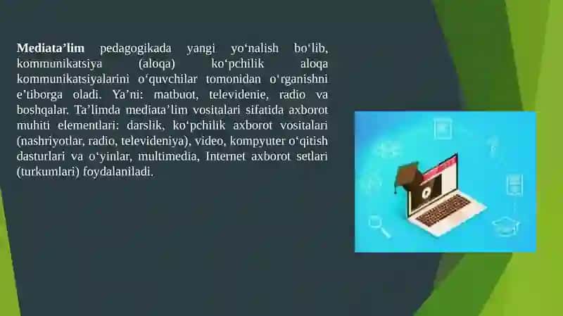Multimediya va uning zamonaviy ta’minoti 4