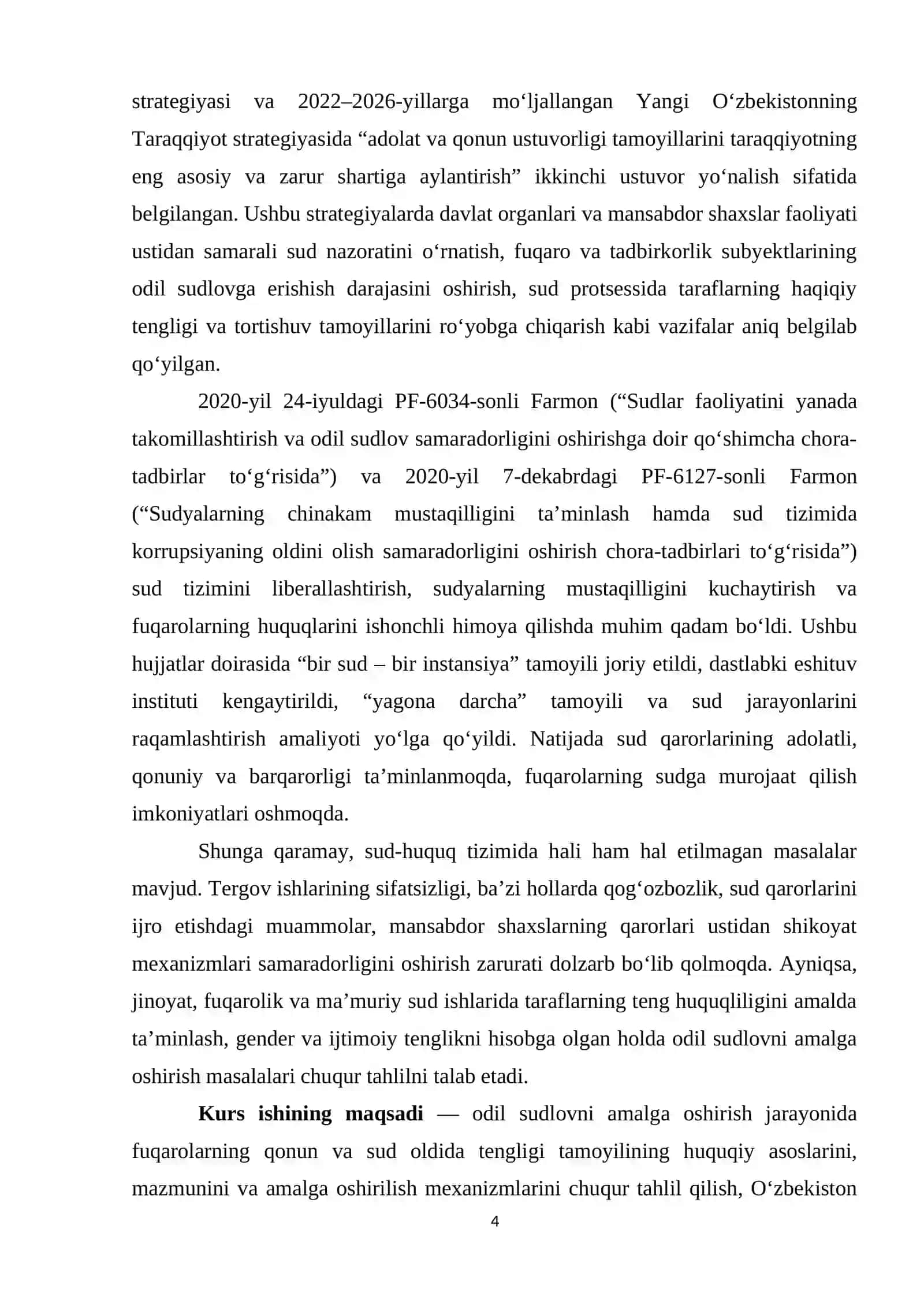 ODIL SUDLOVNI AMALGA OSHIRISHDA FUQAROLARNING QONUN VA SUD OLDIDA TENGLIGI 4