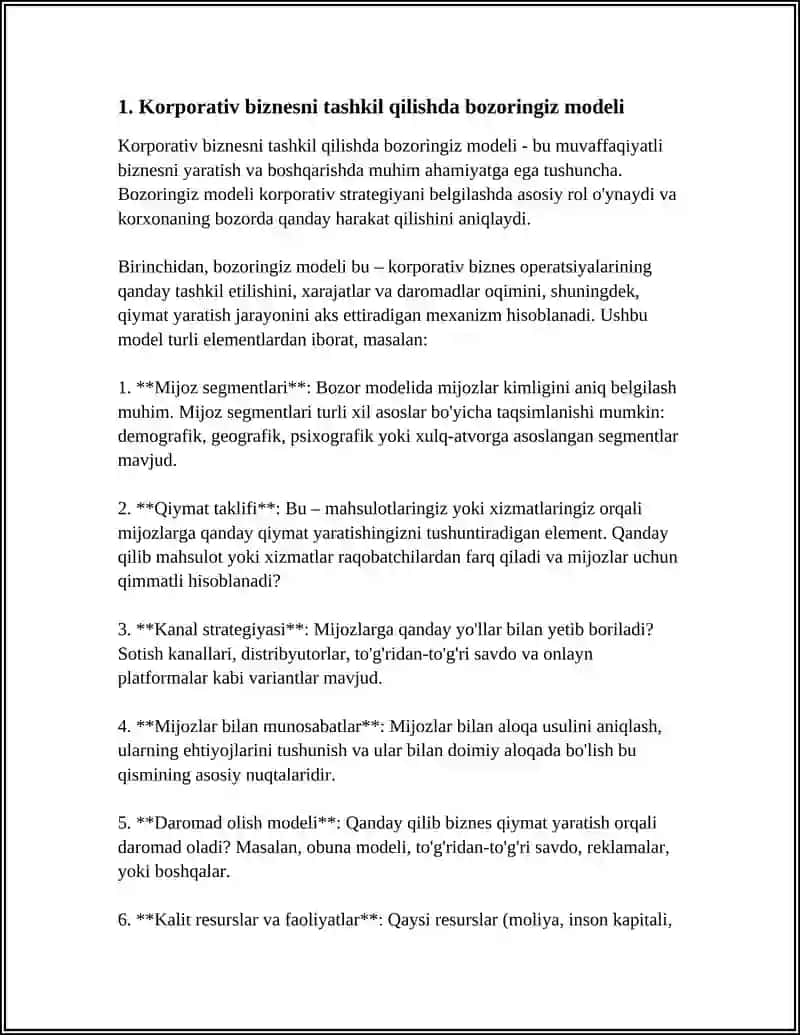 BOZOR IQTISODIOTINING TURLI MODELLARIDA KORPORATIV BIZNESNING TASHKILIY XUSUSIYATLARI 4