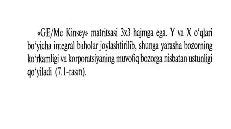 Mc Kinsey modeli 4