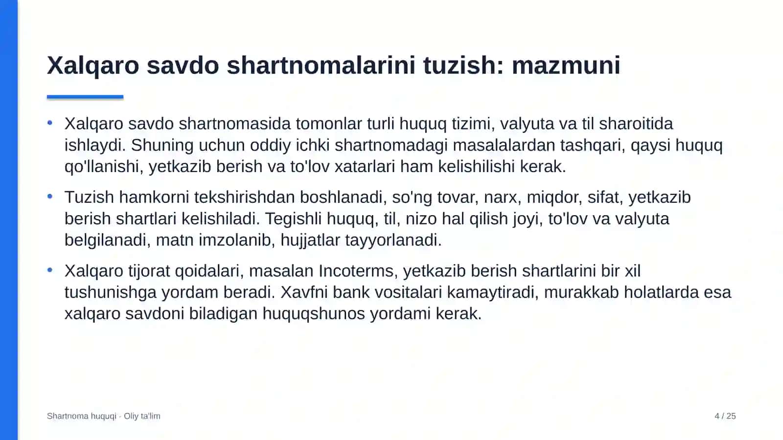 Bulutli xizmatlar provayderlarida xalqaro savdo shartnomalarini tuzish 4