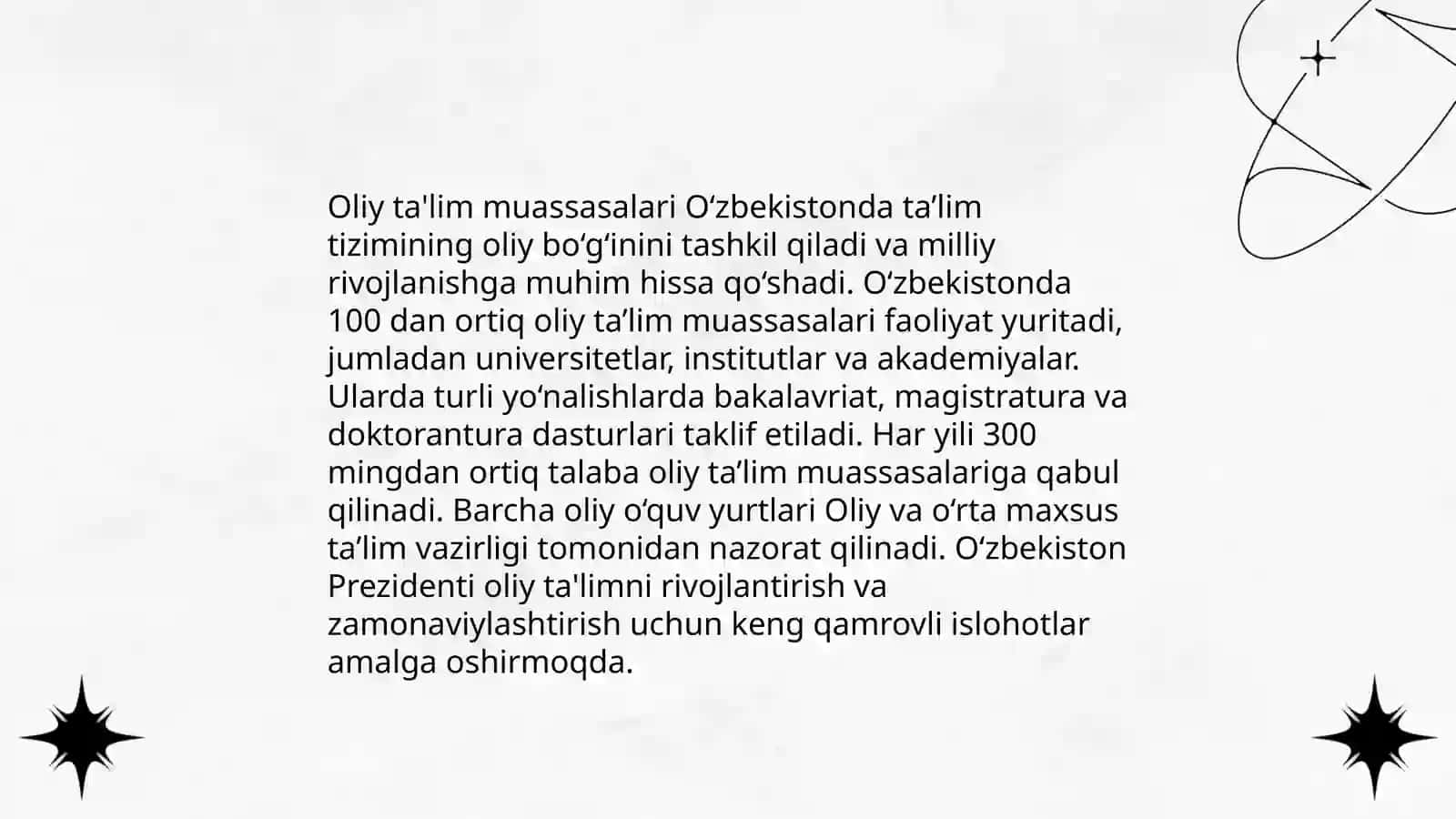 O'zbekiston ta'lim tizimi 4