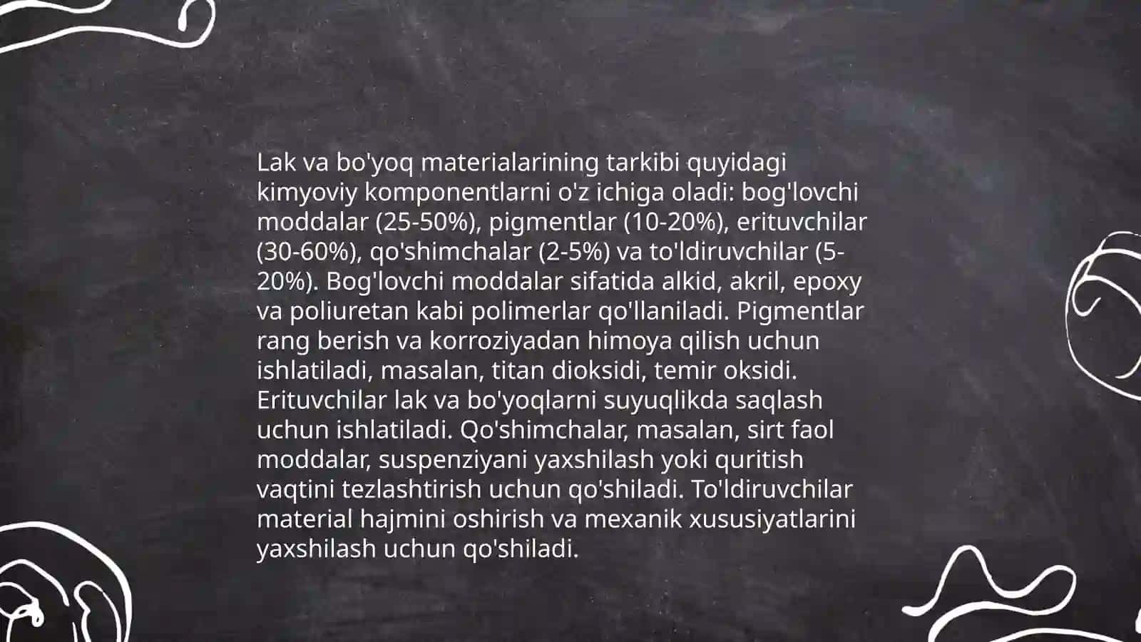 Bo'yoq va lok-bo'yoq materiallar klassifikaciyasi 4
