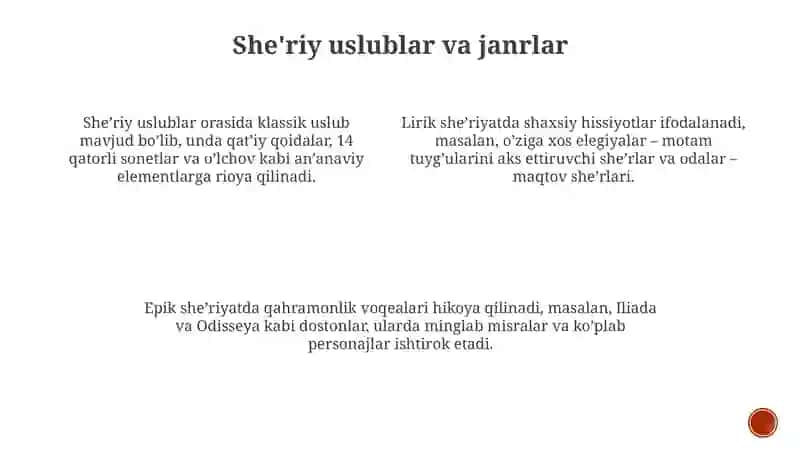Sheʼriy Sanʼat Turlari va Shakllari 4