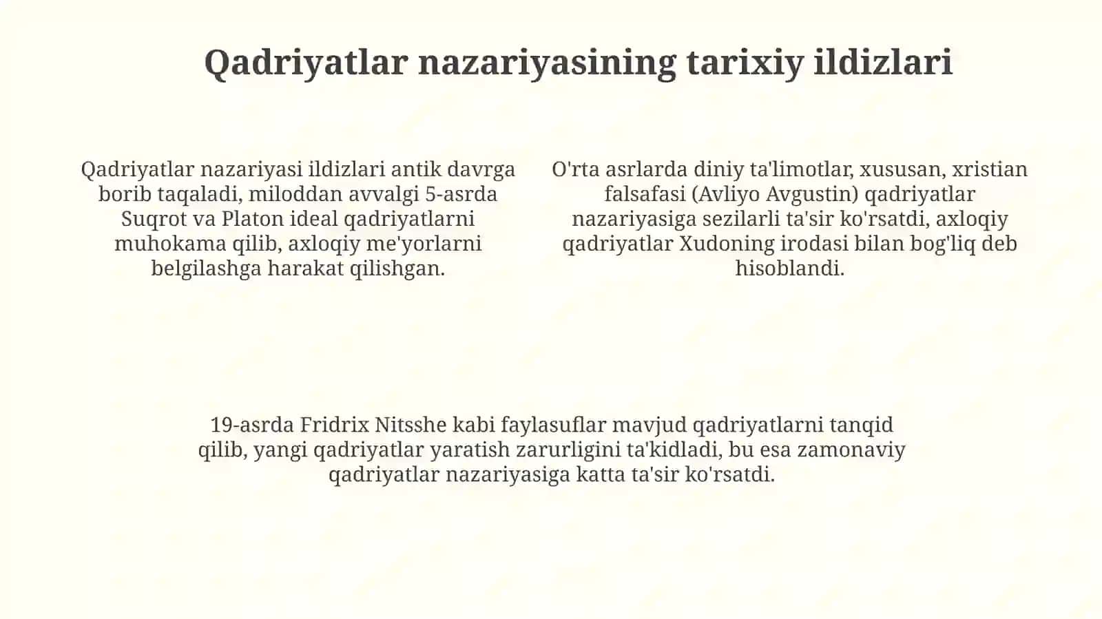 Qadriyat nazariyasining shakllanish tarixi, Etikaning mohiyati va ahamiyati 4