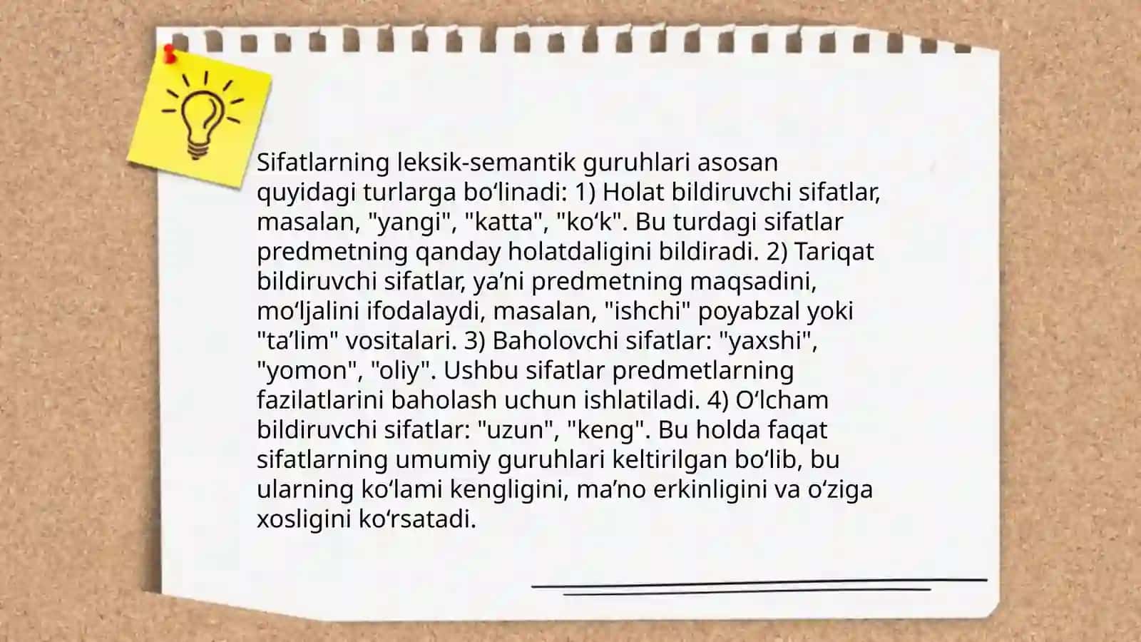 Sifat soʻz turkumi. Sifat darajalari 4