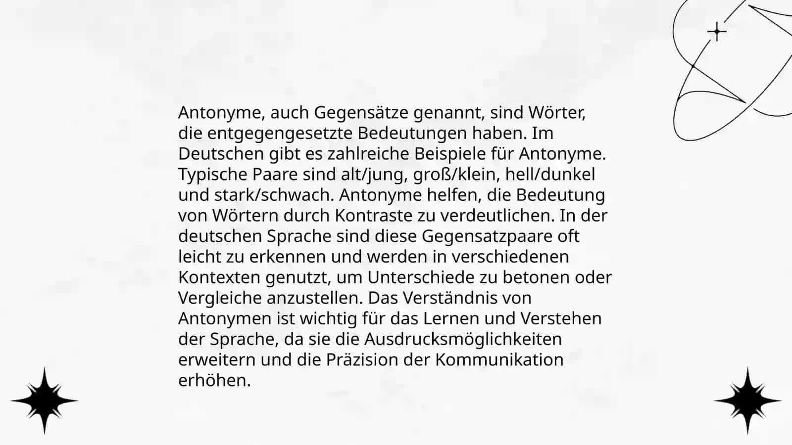 Synonyme und Antonyme 4