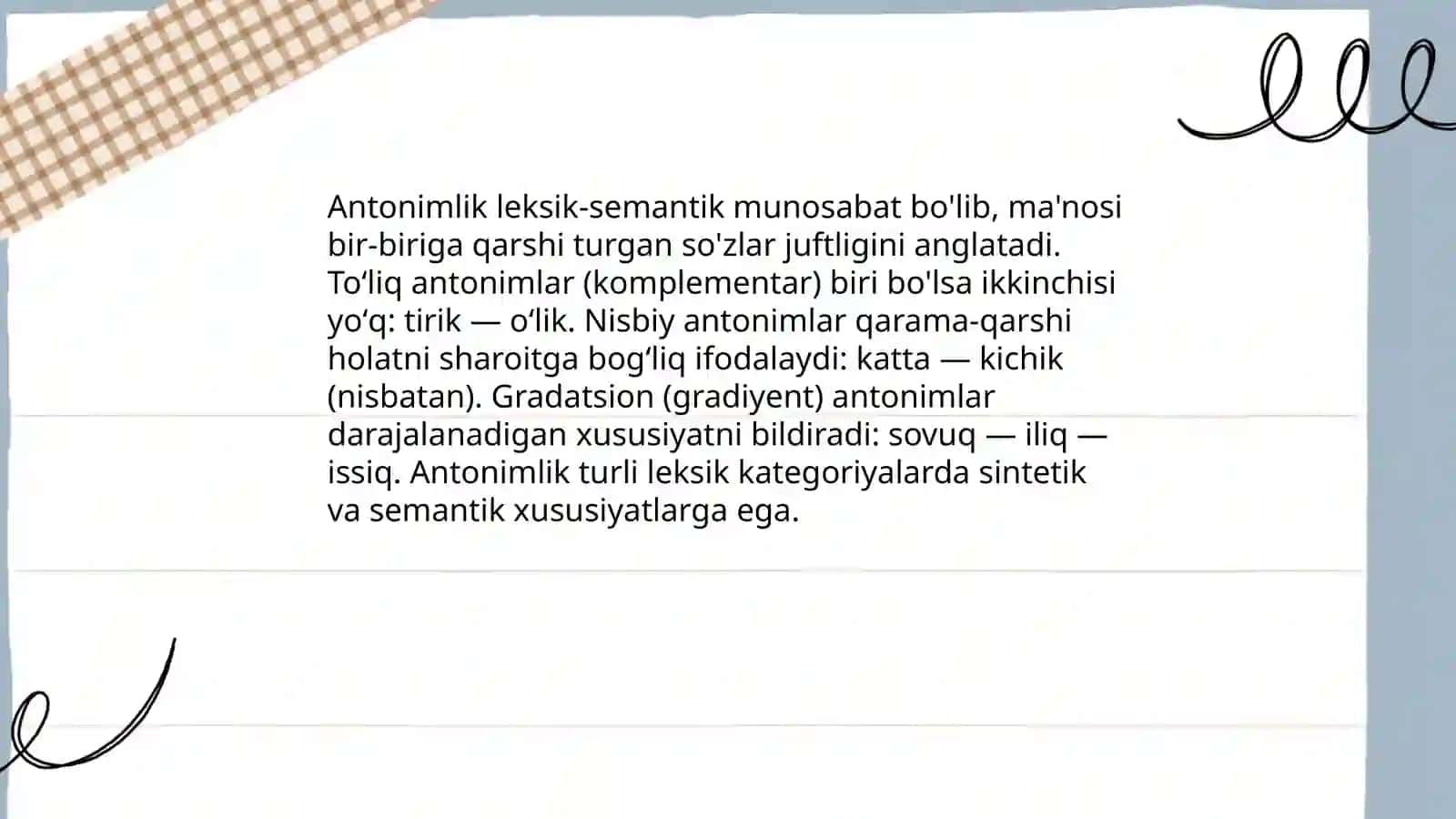 Leksik-semantik munosabatlar 4