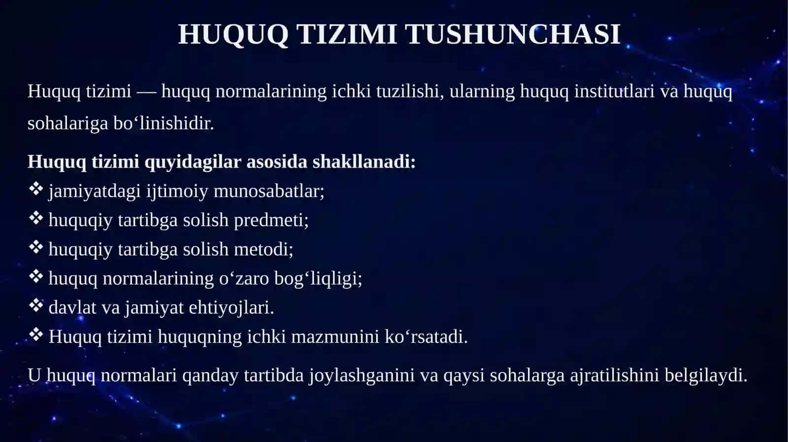 Huquq tizimi va qonunchilik tizimi 4