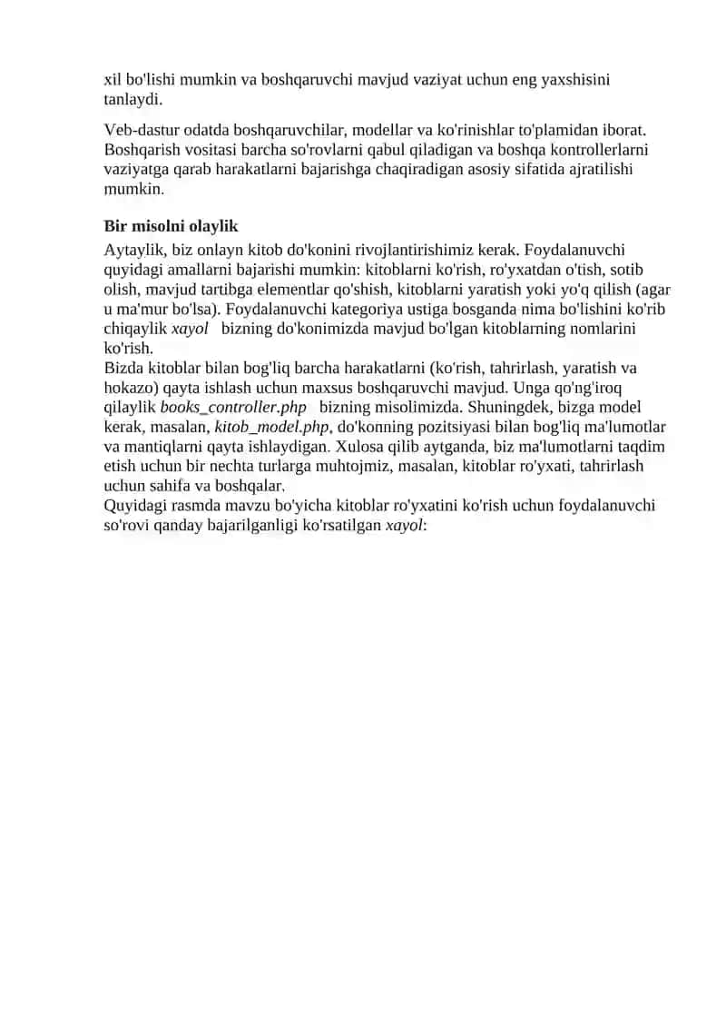 Veb-dasturlashda MVC (Model-View-Controller) tushunchasi 4