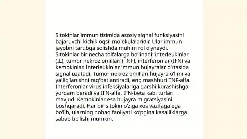 Interferon va sitokinlar 4
