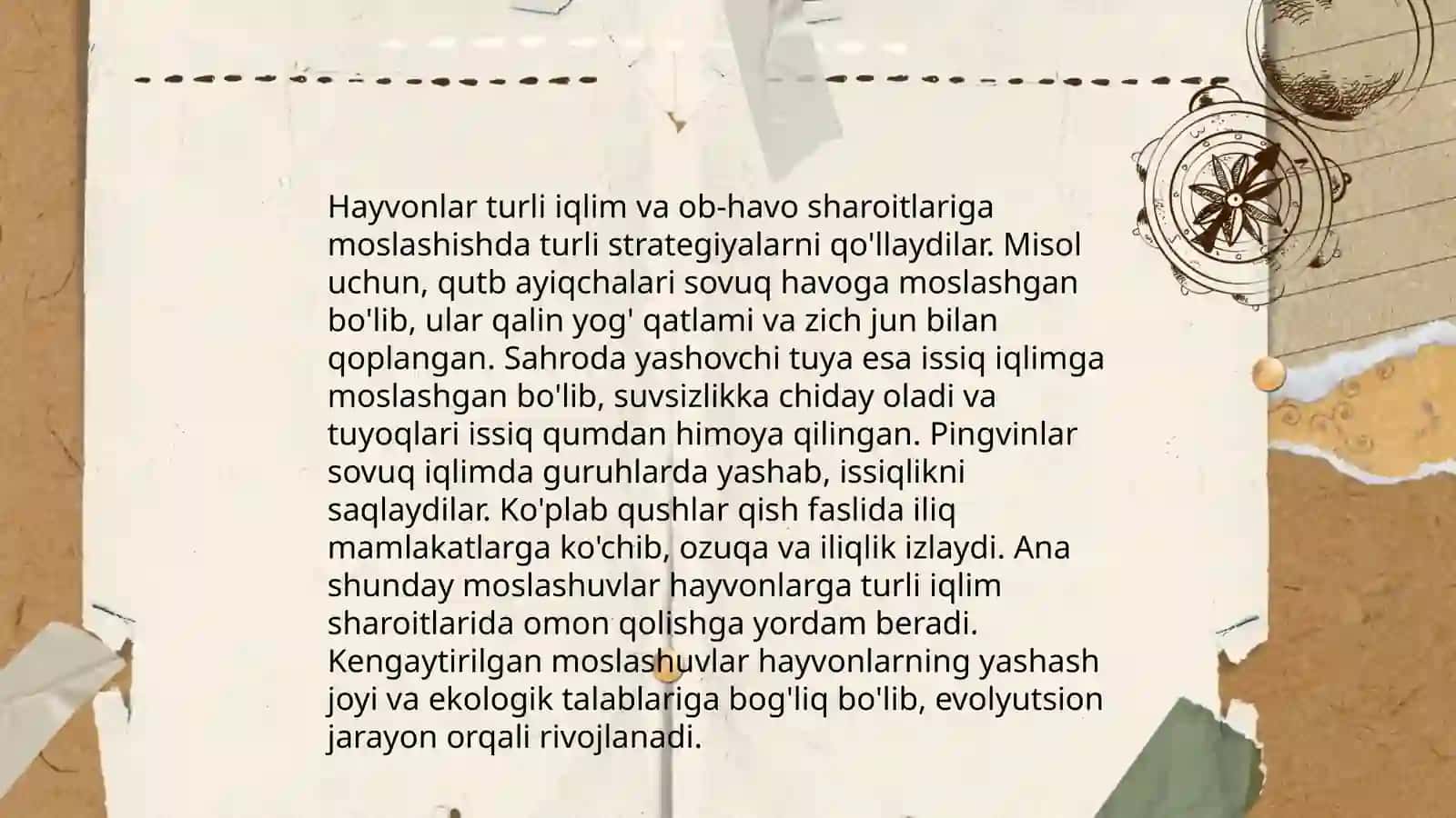Hayvonot olamining yashash joylari va ekologik muhitlari 4