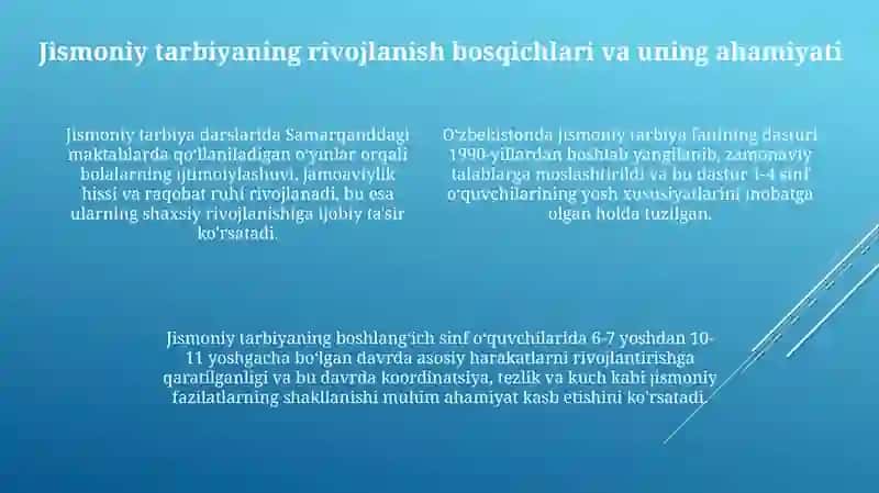 Boshlang'ich sinf o'quvchilari bilan sport mashg'ulotlarining pedagogik asoslari 4