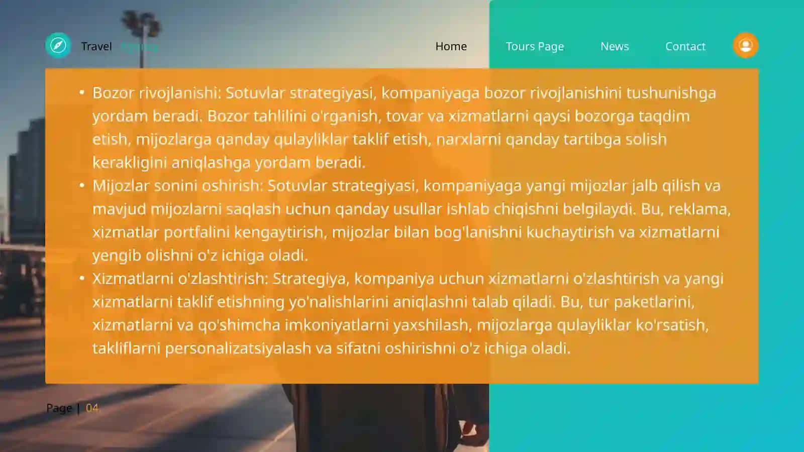 TURISTIK FIRMA UCHUN SOTUVLAR STRATEGIYASI 4