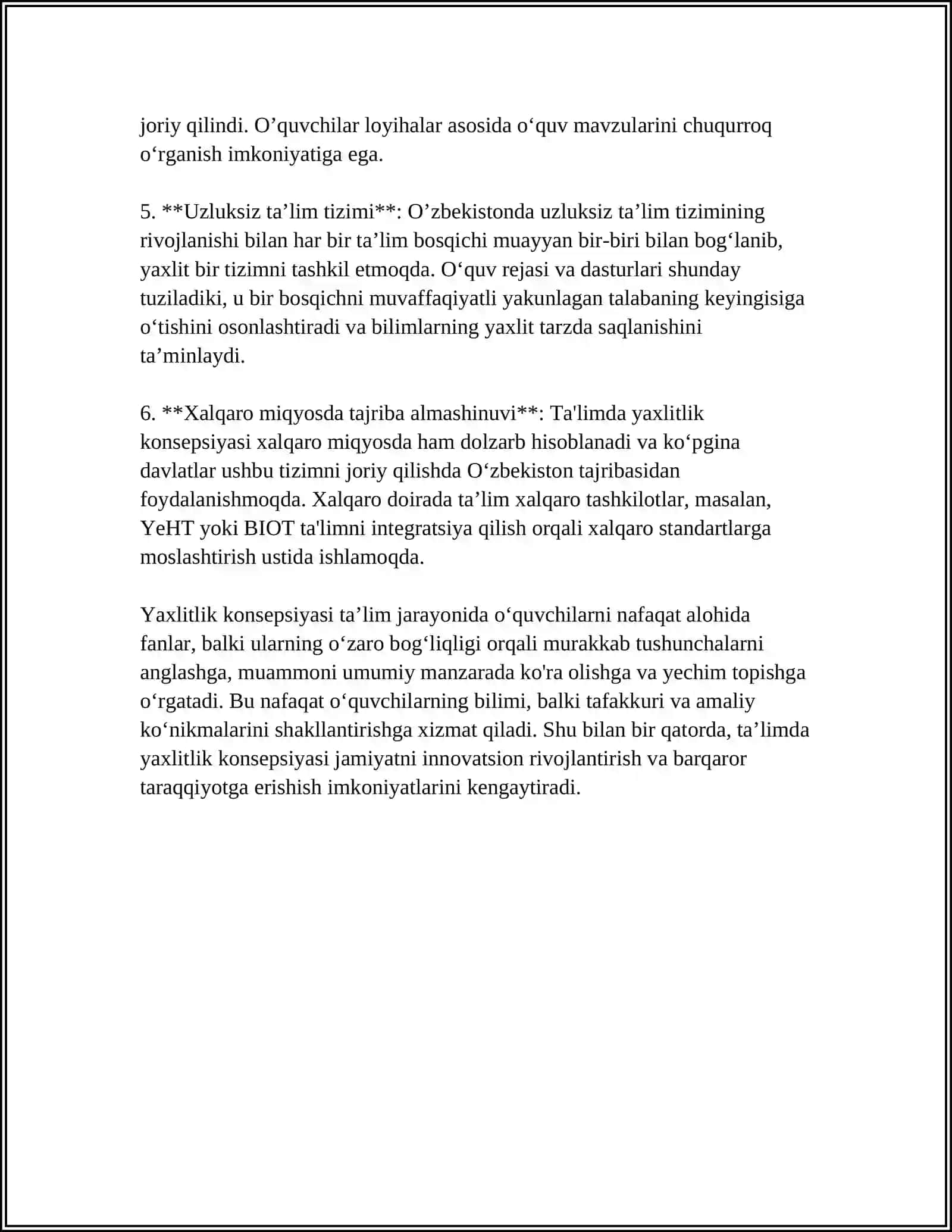 TAʼLIMDA METODOLOGIK YAXLITLIK 4