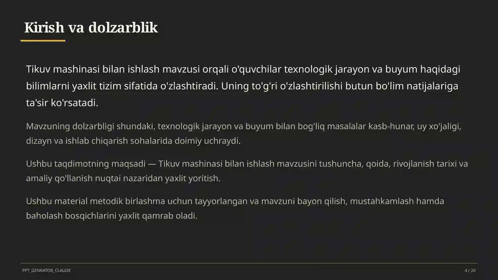 Tikuv mashinasi bilan ishlash (6-sinf) 4