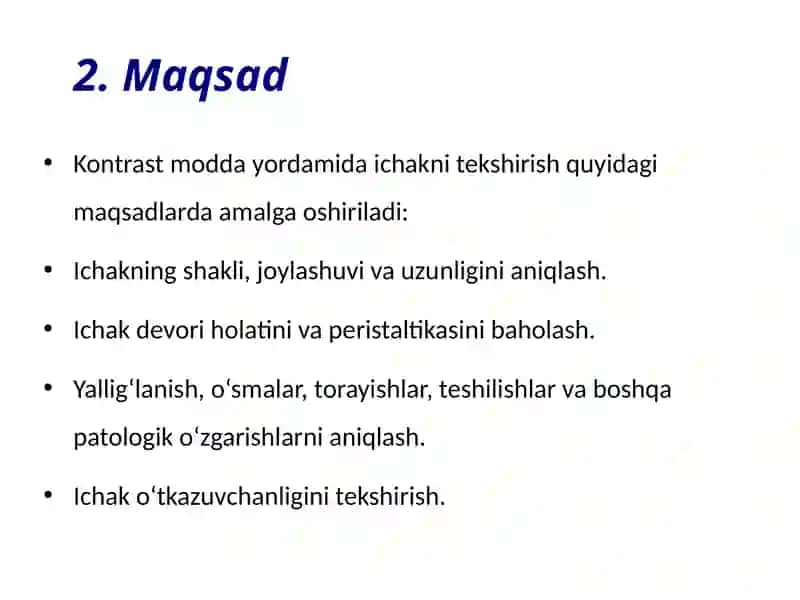 KONTRAST MODDA BILAN ICHAKNI RENTGENOLOGIK TEKSHIRISH USULI VA AHAMIYATI 4